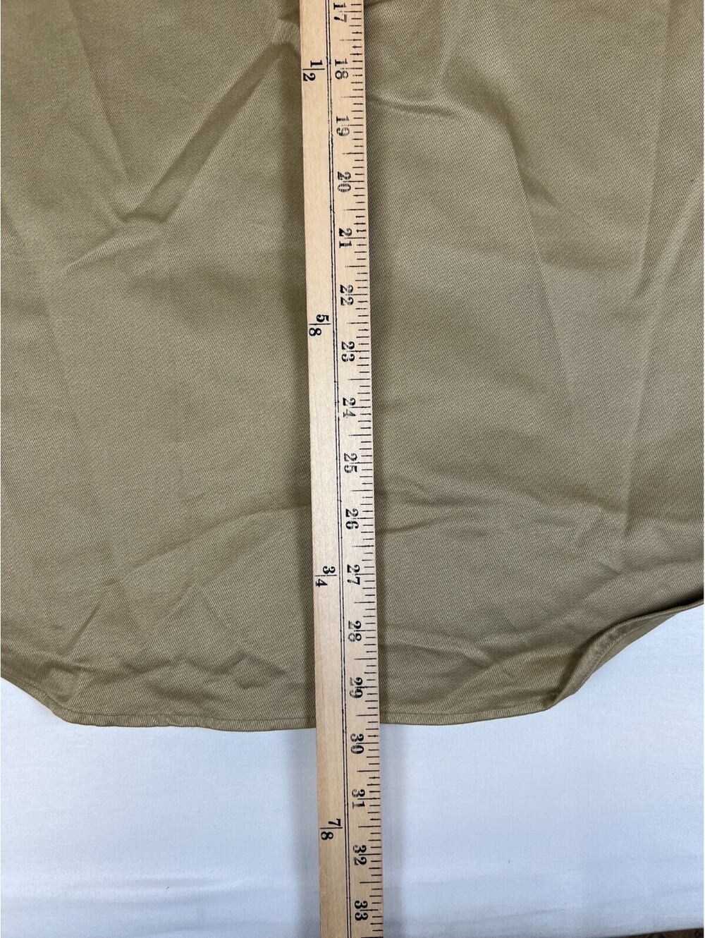 Vintage US Military Khaki Shirt Mens Medium Short Sleeve Utility Service Uniform - Picture 10 of 10